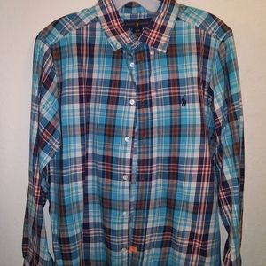 Ralph Lauren Plaid Button‎ Down Long Sleeve Shirt